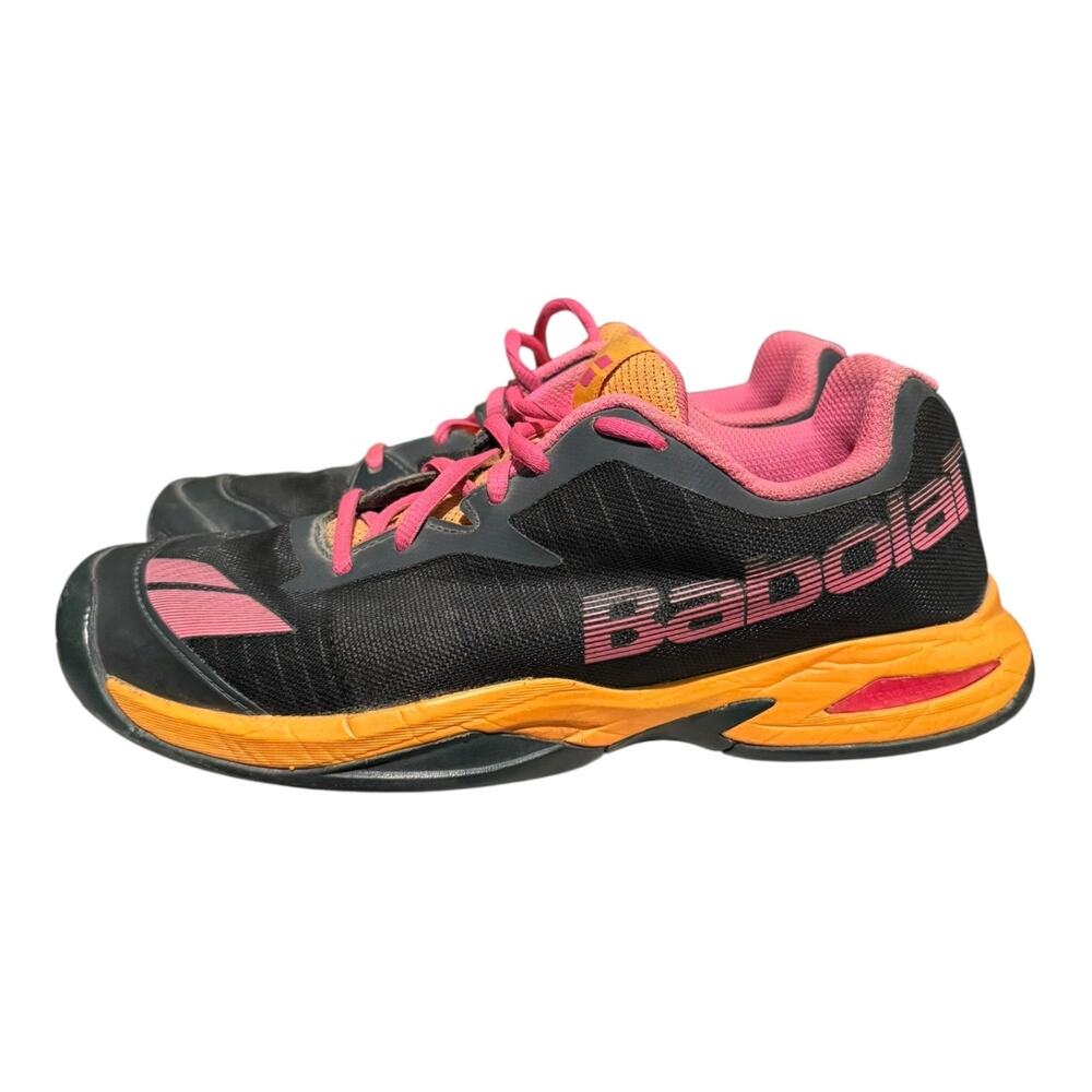 Babolat Men’s Size 6 Tennis Shoe Black Orange Sneakers Athletic Low Top Active - Picture 5 of 10